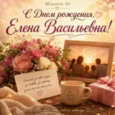 Minatrix AI - С Днем рождения, Елена Васильевна!